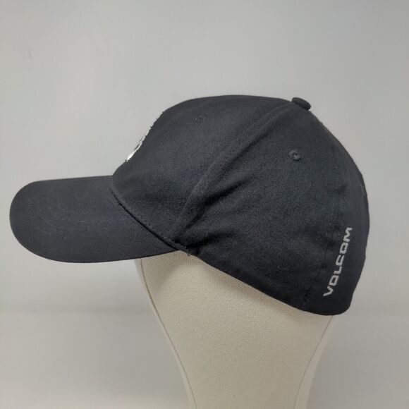 Volcom Men's Fitted Hat Black Size L/XL Embroidered Logo Cotton Blend - Picture 4 of 10